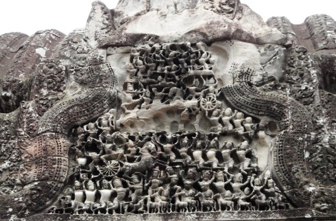 Stone Carvings at the Temples of Angkor Wat